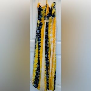 2X multicolored halter wide leg jumpsuit..Fashion Nover